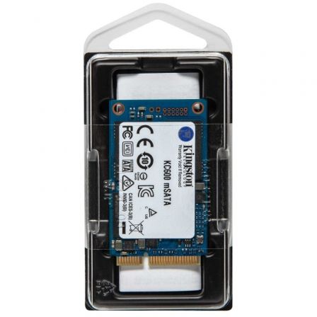 Kingston KC600 SSD 1TB mSATA SATA III - Disco de Estado Sólido con NAND 3D TLC, AES 256-bit, 550/520 MB/s, Referencia SKC600MS/1024G